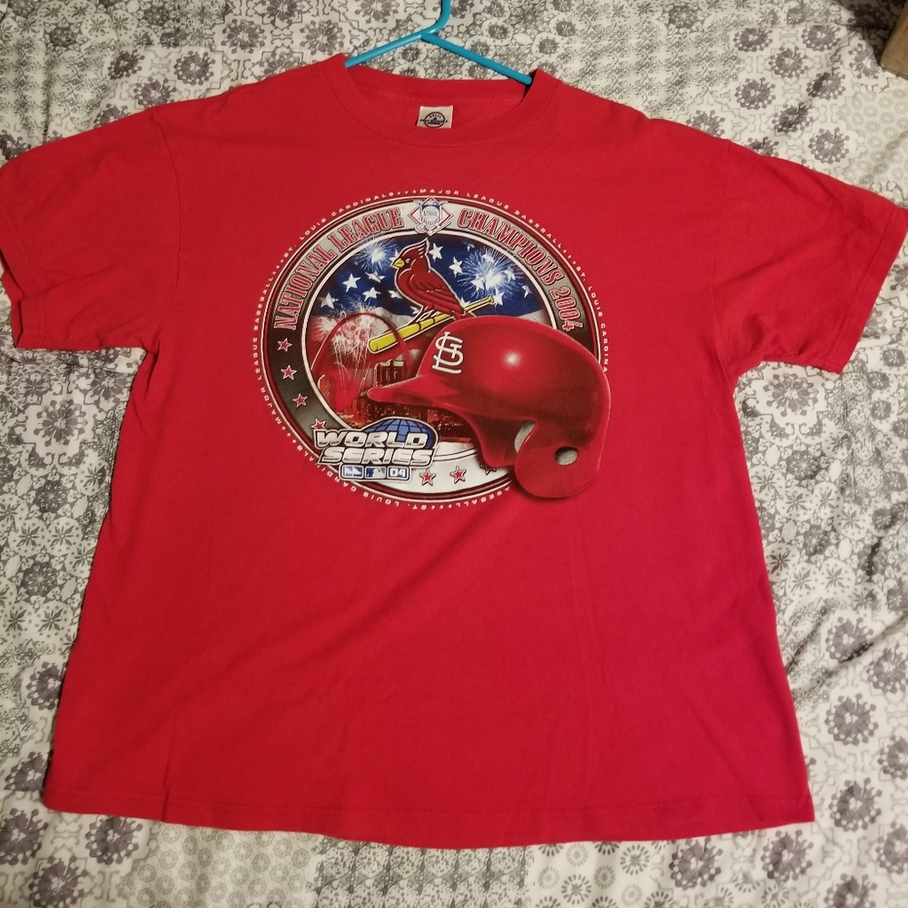 04 st louis cardinals championship shirt retro vintage size large